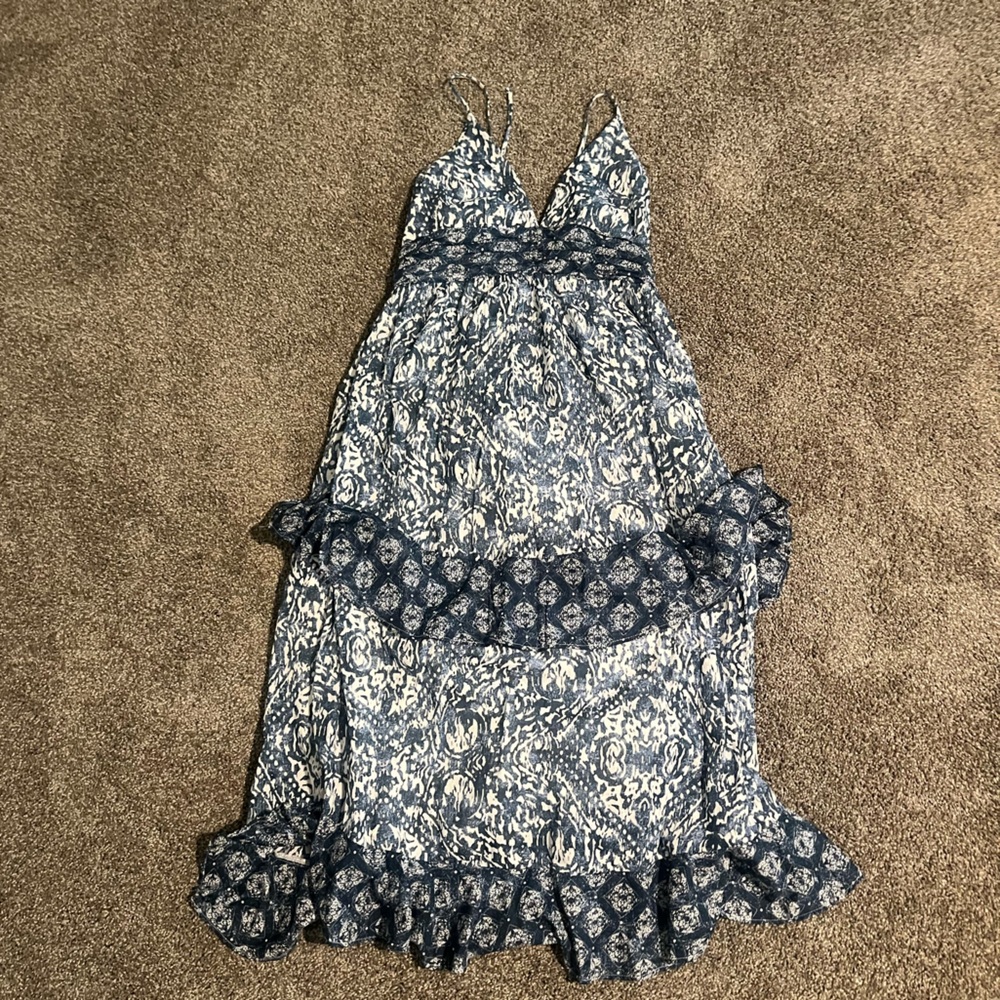 Abercrombie & Fitch Blue and White Patterned Dress